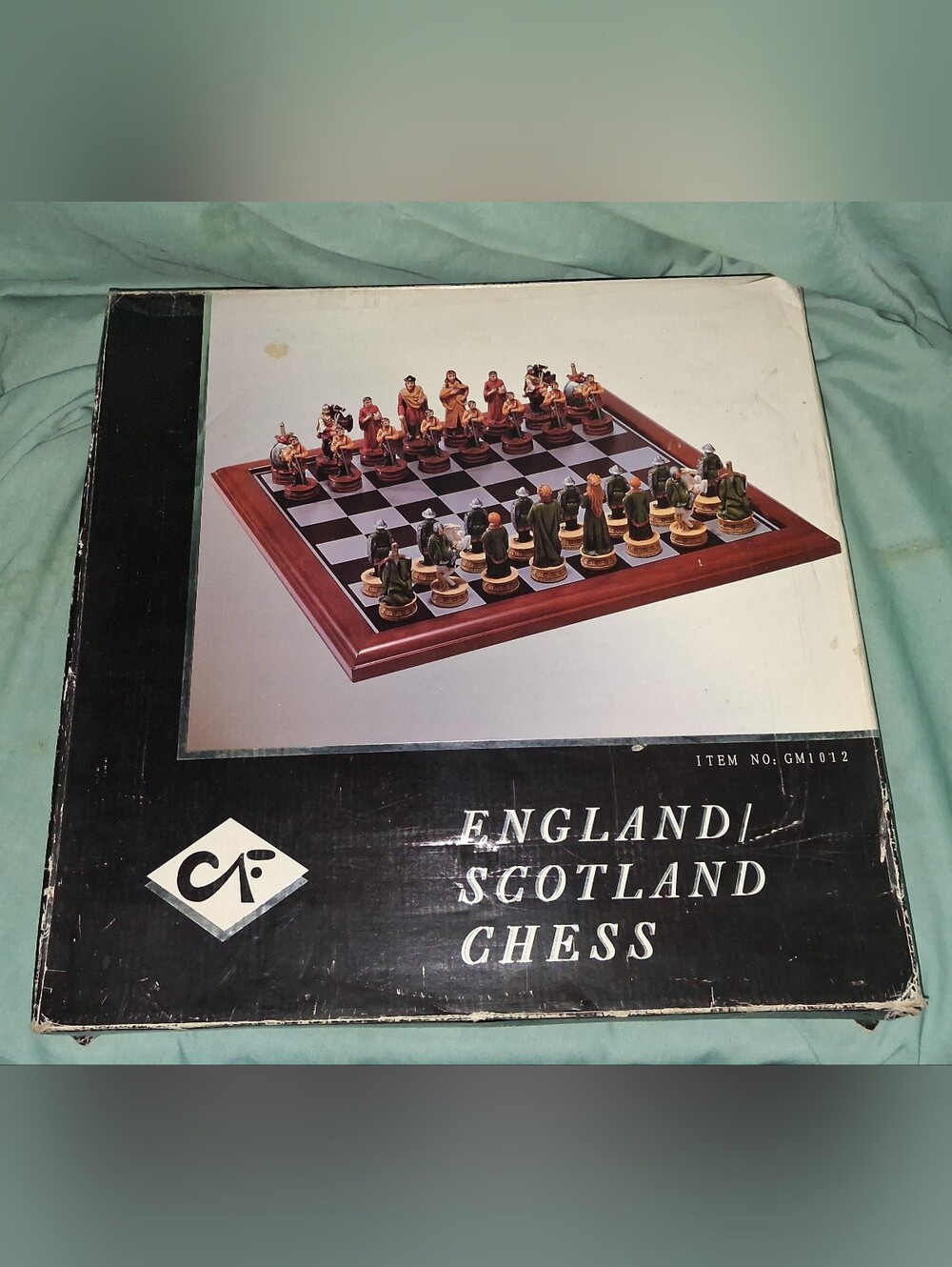 Vintage CF England/Scotland Reniseance Theme Chess Set Excellent Condition